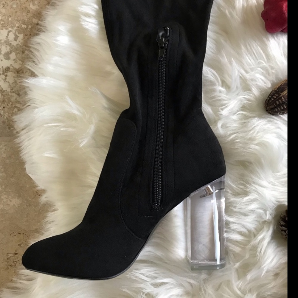 Call It Spring Eriavia Thigh High Block Heel Boots - Picture 4 of 5